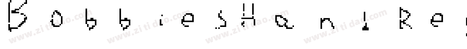 BobbiesHand Regular字体转换